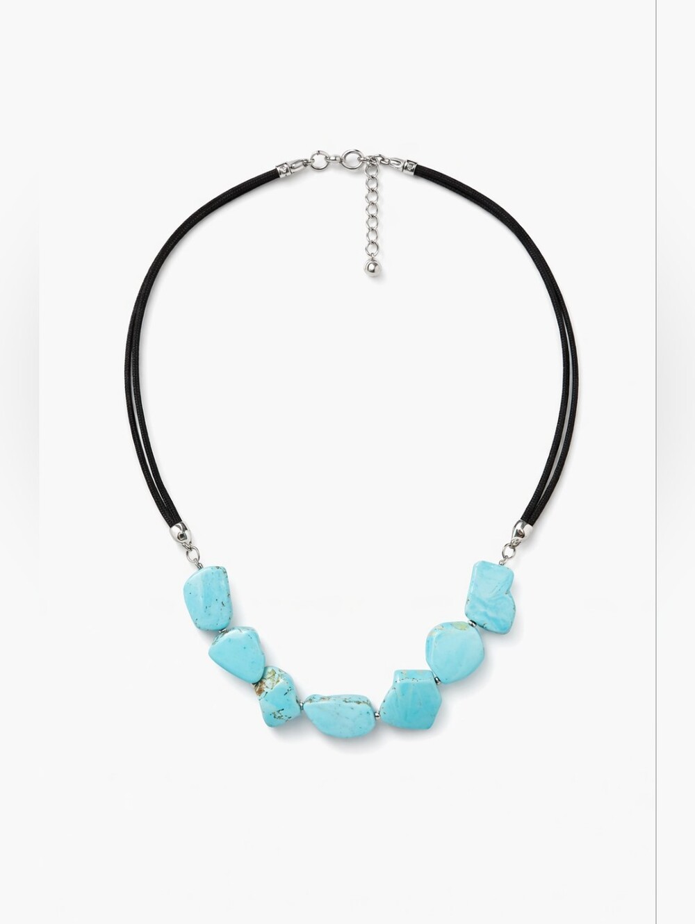 Handmade Turquoise Gemstone Necklace – Boho Chic Statement Jewelry 383